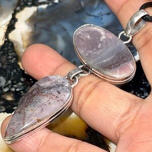 Porcelain Jasper Pendant 2 7/8” “Stone of Gentleness & Relaxation”